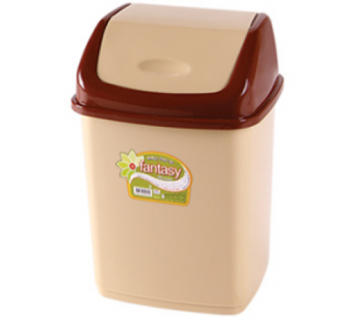 Урна для мусора Фантазия 18 л кор.беж (уп12шт)  09403