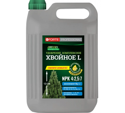 Bona Forte Professional Жидкое удобрение ХВОЙНОЕ L, канистра 5 л/2