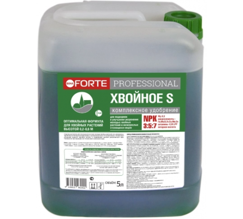 Bona Forte Professional Жидкое удобрение ХВОЙНОЕ S, канистра 5 л/2