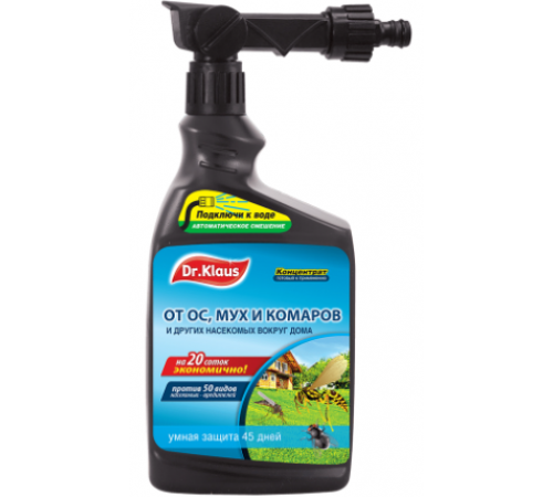 Dr.Klaus Эжектор концентрат от МУХ, ОС и других летающих насекомых, флакон 1л/ 8