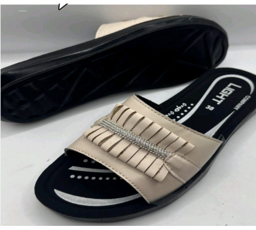 Шлепанцы женская арт ZV 2053 черные  (6шт/уп.,р.36-41)