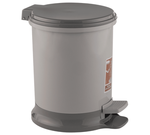 Ведро педальное 18 л (серый)ЭП 944981
