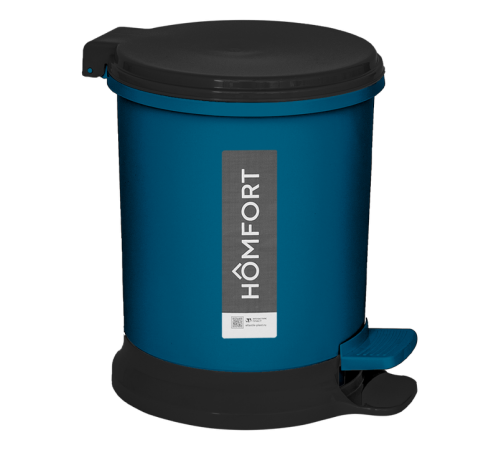 Ведро педальное 7 л (бирюзовый)ЭП 509532