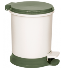 Ведро педальное 7 л (оливковый)ЭП 112511