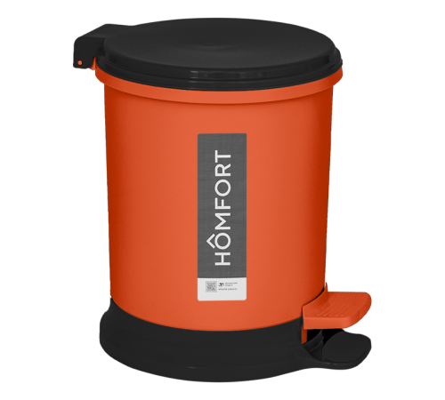Ведро педальное 7 л (морковный)ЭП 509501