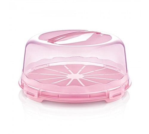 Тортница пеп.розовый (12шт) арт.30306