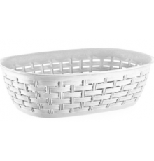 Хлебница плетеная 3 лт белая (48) шт арт.05206