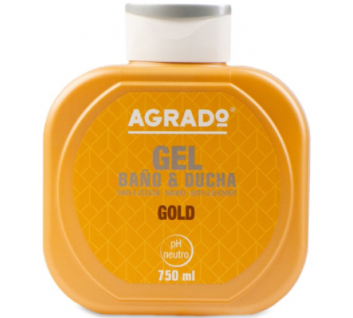 AGRADO Гель д/душа Gold увлажняющий 750мл  *8