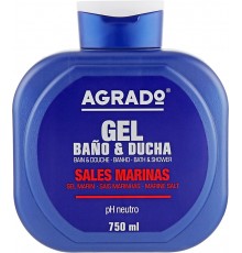 AGRADO Гель д/душа Морская соль увлажняющий 750мл  *8