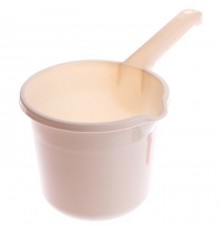Ковш с носиком и длин. ручк 1.5 лт молочный (50) шт. арт.09152