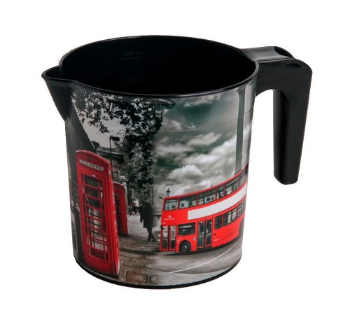 Ковш с рисунком "ЛОНДОН"  1,5л. (48шт) арт.09154
