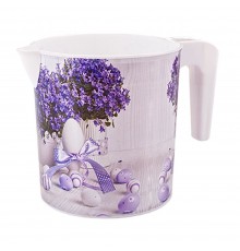 Ковш с рисунком "ЦВЕТЫ"  1,5л. (48шт) арт.09154