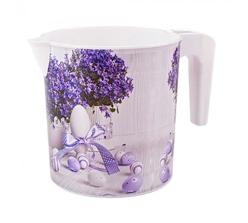 Ковш с рисунком "ЦВЕТЫ"  1,5л. (48шт) арт.09154