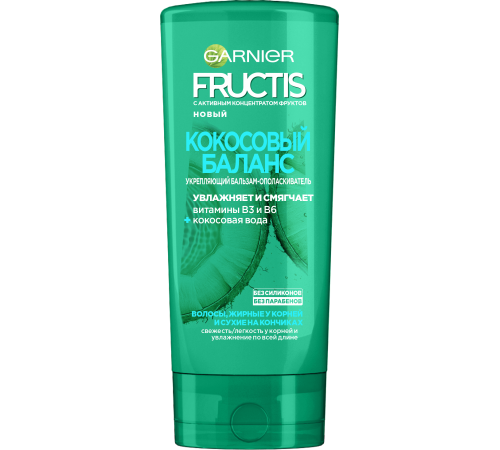 FRUCTIS Бальзам для волос Кокосовый Баланс 200мл  *12