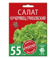 Салат полукочанный Кучерявец Грибовский, семена Агроуспех Много-Выгодно 3г арт. 130967 (5шт/уп)