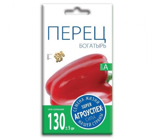 Перец Богатырь, семена Агроуспех 0,3г арт. 17653 (10/уп)
