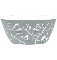 Горшок /цв. Pl.Teams 4 л 300х150 мм овал.  серый шторм арт. PT401510025 в кор.12шт