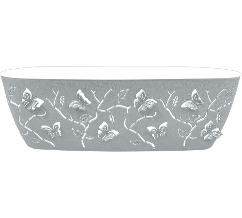 Горшок /цв. Pl.Teams 7,3 л овал. серый шторм арт. PT401610025 в кор.6шт