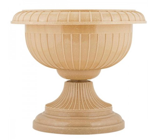 Вазон на ножке большой D 395мм/9,5л, песчаный кварц арт. IG145110106 в кор.4шт