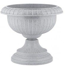 Вазон на ножке большой D 395мм/9,5л, свет. камень арт. IG145110025 в кор.4шт