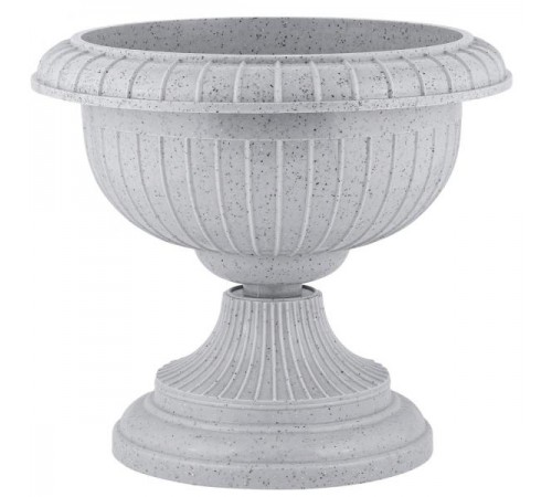 Вазон на ножке большой D 395мм/9,5л, свет. камень арт. IG145110025 в кор.4шт