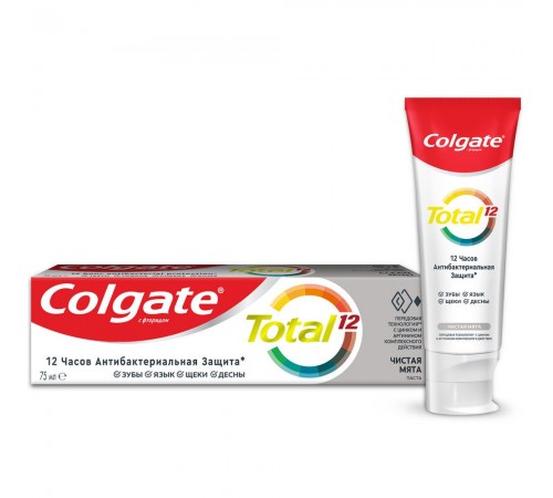 Зубная паста Colgate Total 12 Pro- Чистая мята 75 мл