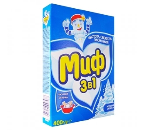 Стиральный порошок МИФ руч 3в1 Морозная свежесть 400г