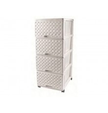 Комод сетка 4-хсекционный  бел. (уп. 1 шт.) арт.04044