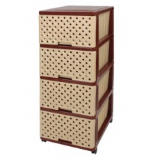 Комод сетка 4-хсекционный  беж. (уп. 1 шт.) арт.04044