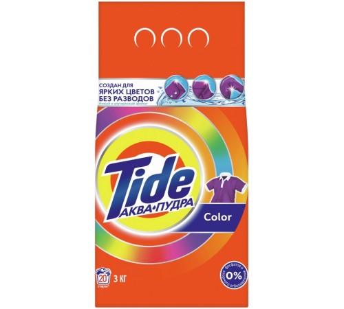 Стиральный порошок TIDE Тайд Автомат Color 3кг *2*6*