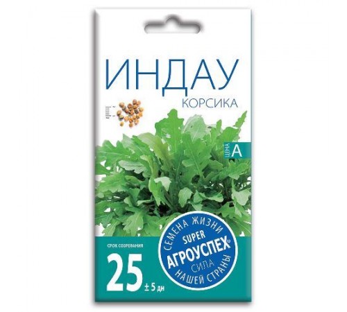 Салат индау (рукола) Корсика, семена Агроуспех 1г арт. 108716 (10/уп)
