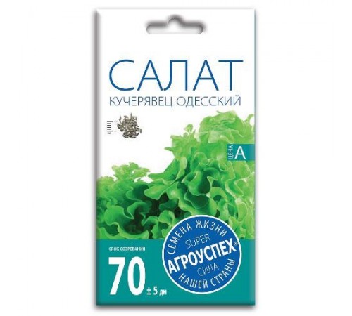Салат полукочанный Кучерявец Одесский, семена Агроуспех 0,5г арт. 34349 (10/уп)