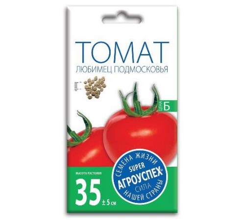 Томат Любимец Подмосковья, семена Агроуспех 0,3г арт. 74097 (10/уп)