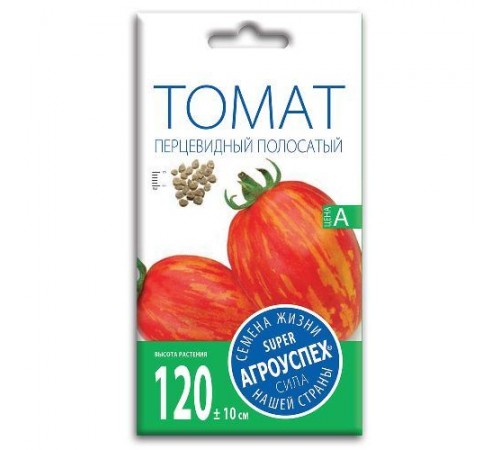 Томат Перцевидный полосатый, семена Агроуспех 0,1г арт. 34345 (10/уп)