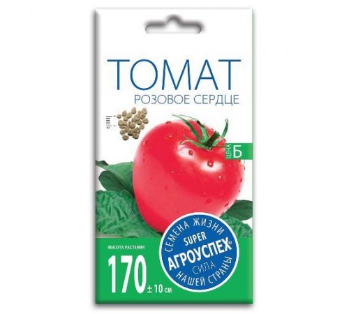 Томат Розовое сердце, семена Агроуспех 0,2г арт. 32393 (10/уп)