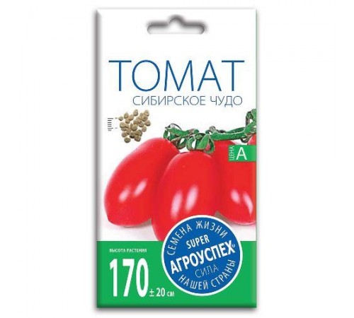 Томат Сибирское чудо, семена Агроуспех 0,1г арт. 51842 (10/уп)