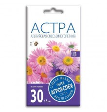 Астра Альпийская смесь, семена Агроуспех 0,1г арт. 74099 (10/уп)