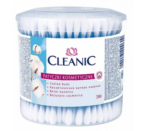 CLEANIC Ватные палочки (круглые) 200шт *36