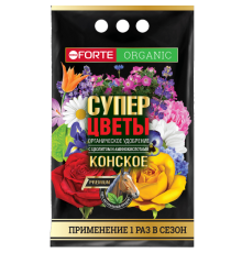 Bona Forte Конское Премиум Органическое удобрение с цеолитом и аминокислотами СУПЕР Цветы. 2кг