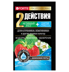 Bona Forte Удобрение водорастворимое с аминокислотами Для клубники и земляники, пакет 100г/10 штук