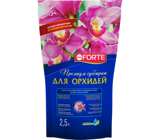 Bona Forte Субстрат для орхидей, пакет 2,5 л/10
