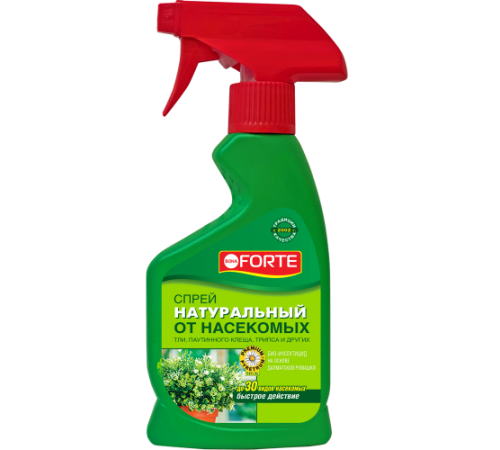 Bona Forte Натуральное инсектицидное средство от летающих насекомых-вредителей, флакон 250 мл/ 15