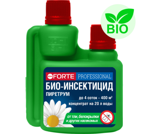 Bona Forte Био-инсектицид ПИРЕТРУМ натуральный от насекомых, флакон 100мл/10