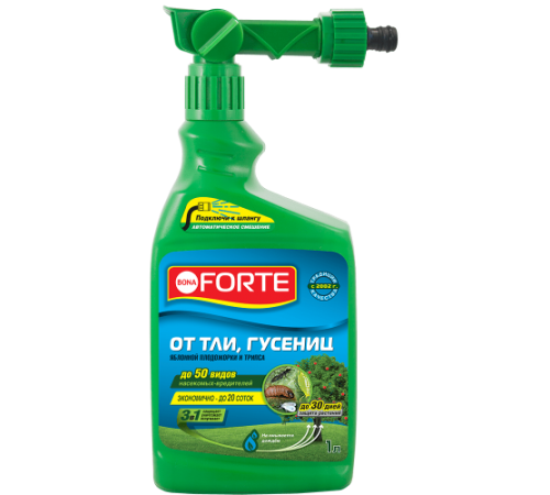 Bona Forte Дополнительный флакон концентрат от ТЛИ, ГУСЕНИЦ и других насекомых, флакон 1л/ 8