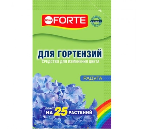 Bona Forte Средство сухое Радуга для изменения цвета гортензий, пак. 100 г/ 16