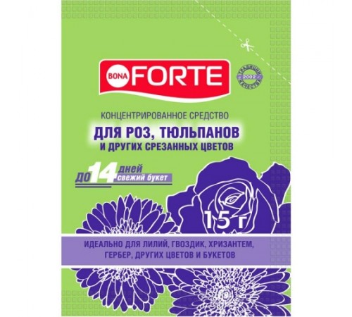 Bona Forte Средство для продления жизни срезанных цветов, пакет 15г/72