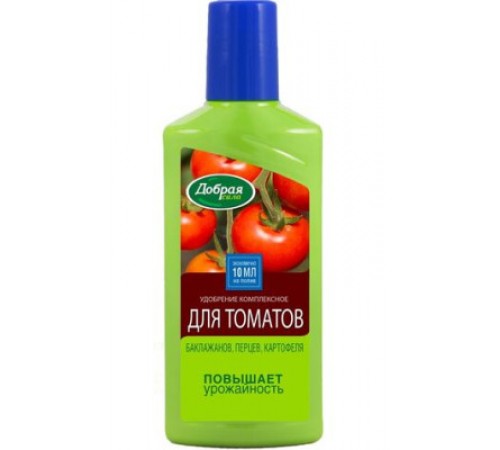 Добрая сила Жидкое органо-минеральное удобрение Для томатов, баклажанов, перцев 250мл/24