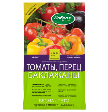 Добрая сила Сухое удобрение Томаты-Перец-Баклажаны, пакет 0,9кг/12