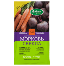 Добрая сила Сухое удобрение Морковь-Свекла, пакет 0,9кг/12