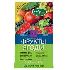 Добрая сила Сухое удобрение Фрукты-Ягоды, пакет 0,9кг/12